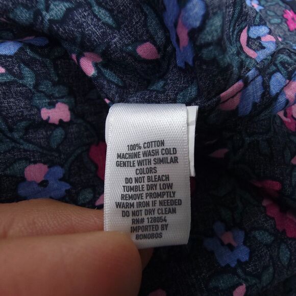 NEW Bonobos Slim Fit Short Sleeve Resort Button Down Shirt Navy Floral Medium - Picture 6 of 6